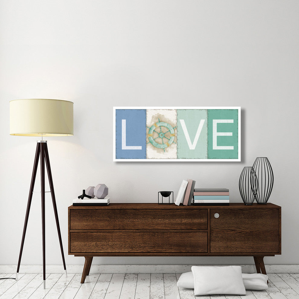 "New Horizons Love" Digital Paper Print by Elyse DeNeige, 52"x22"