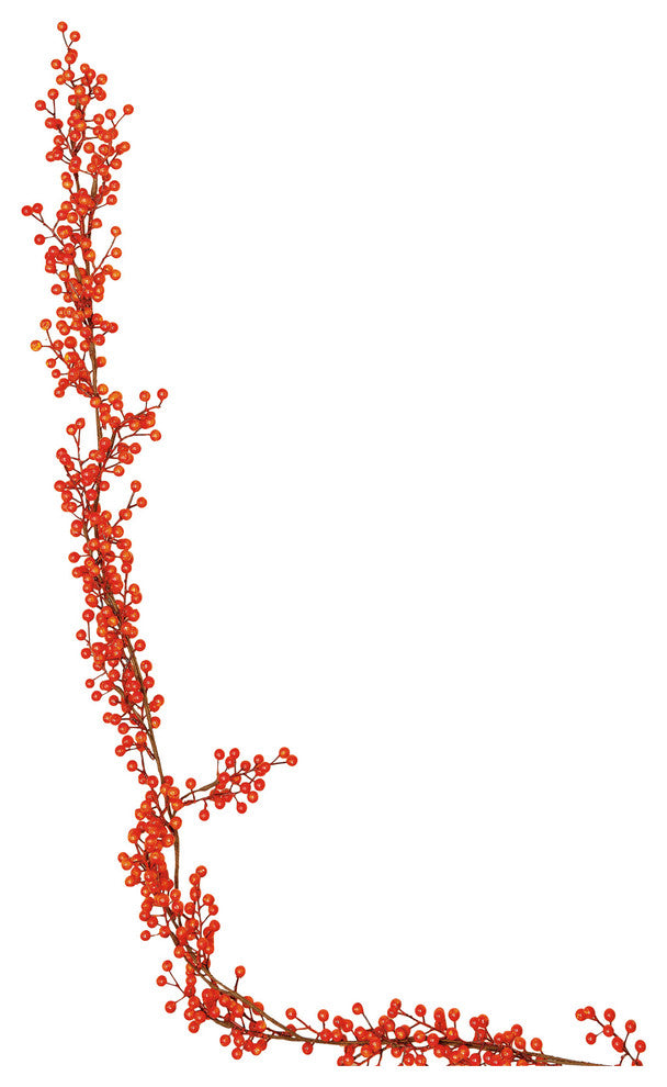 60" Orange Berry Garland