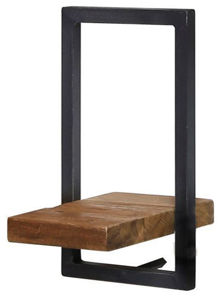 D-Bodhi Metal Frame Wall Box, Brown