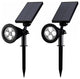Solar Powered Outdoor Spotlights, Set of 2 Lights by Pure Garden