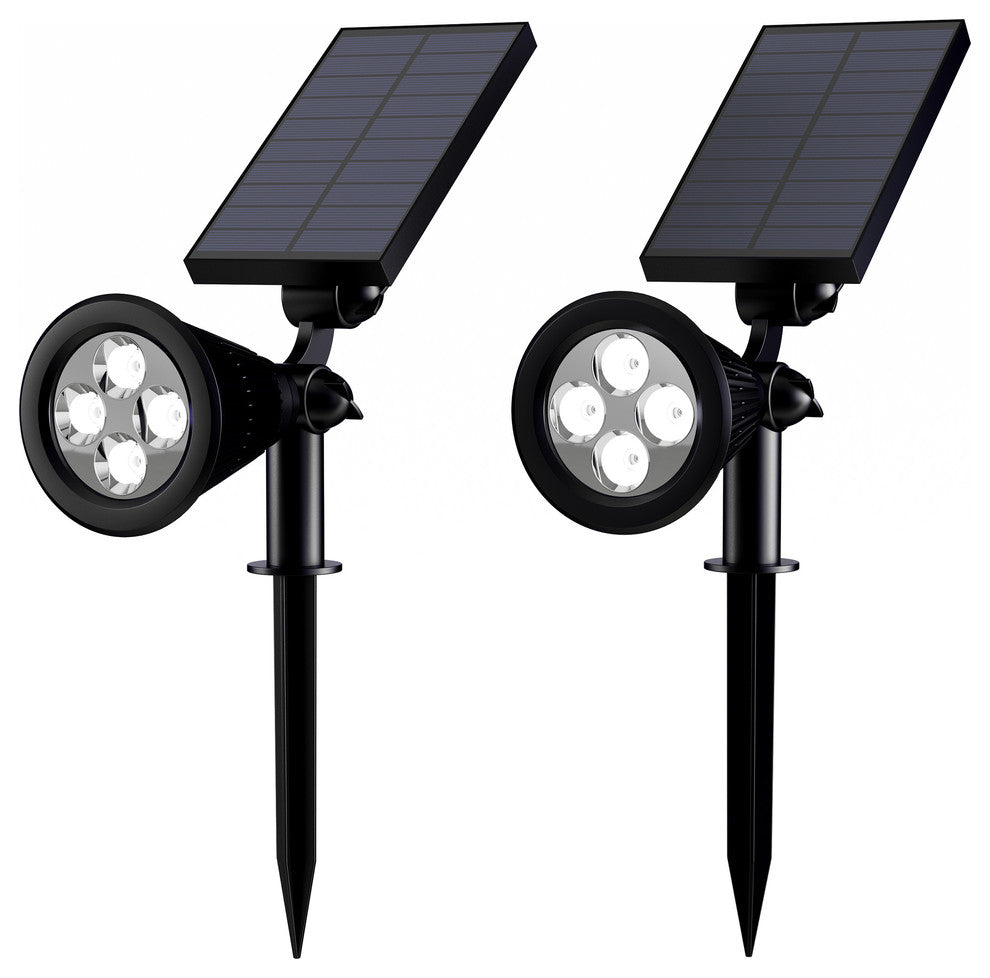 Solar Powered Outdoor Spotlights, Set of 2 Lights by Pure Garden