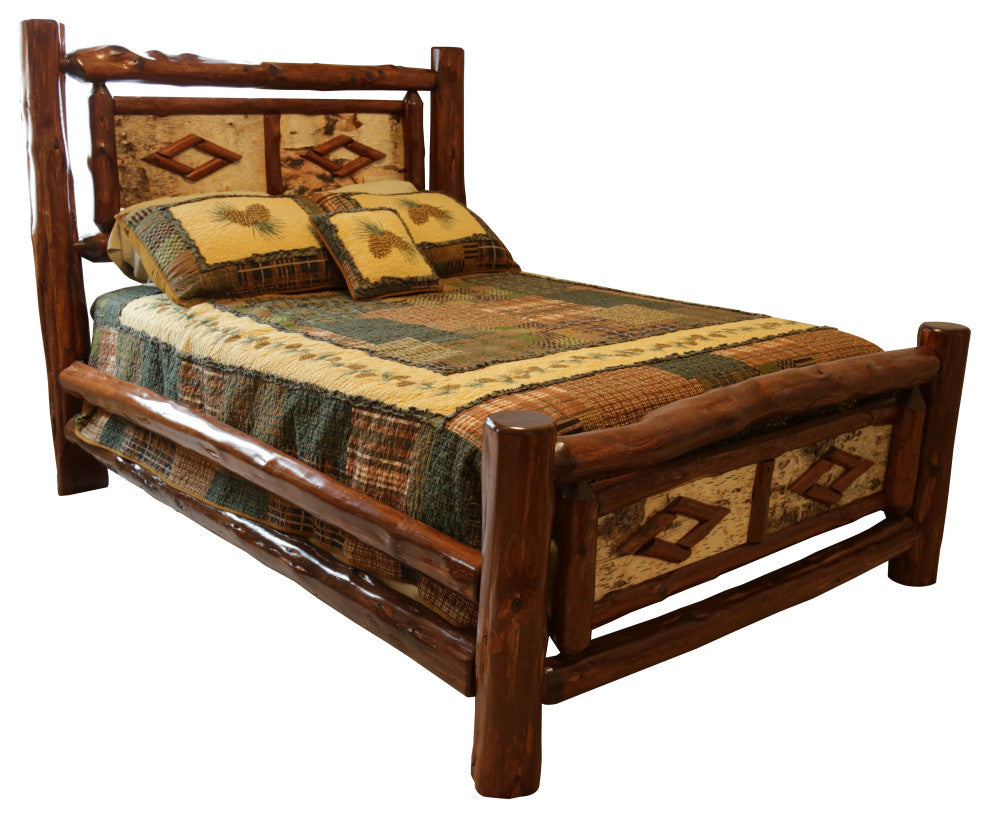 Adirondack Collection Diamond Bed, Twin