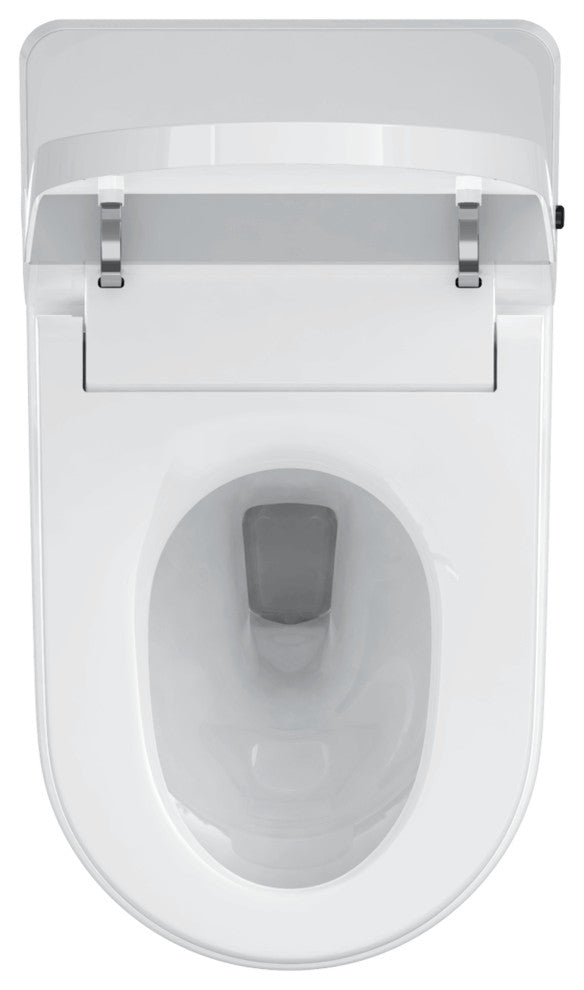 Modern One Piece Smart Toilet and bidet, Tankless, Touchless