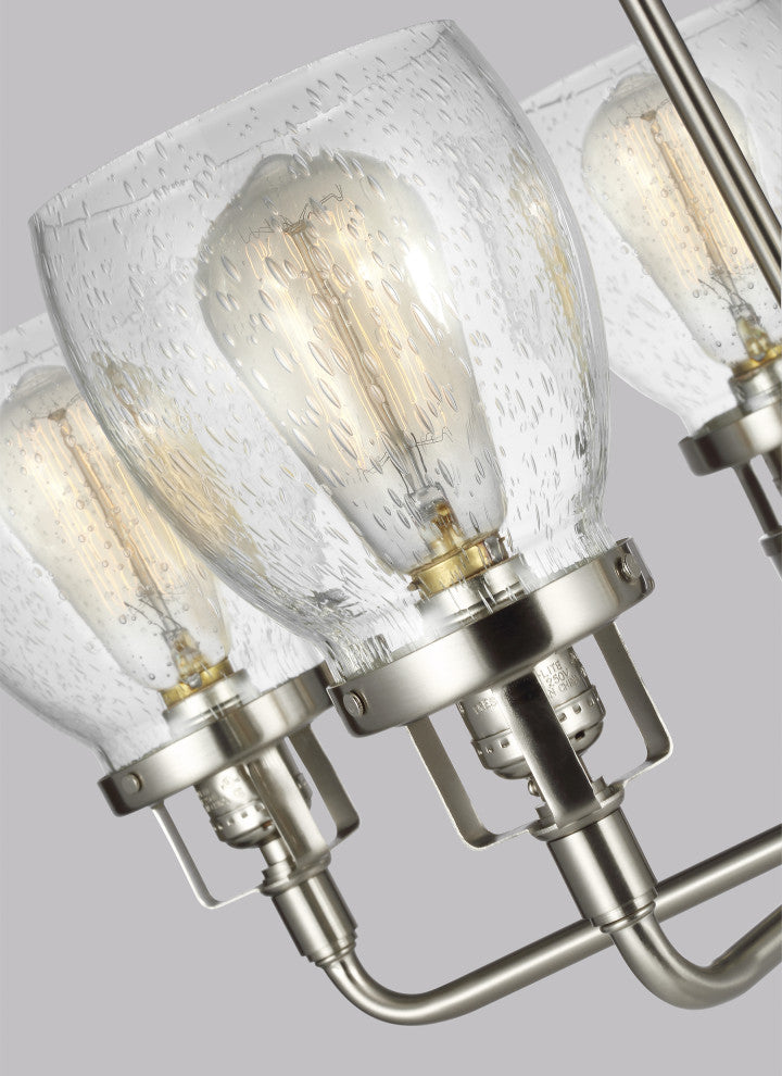 Belton 5-Light Up Chandelier, Brushed Nickel