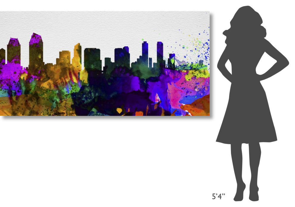 "San Diego City Skyline" Fine Art Print