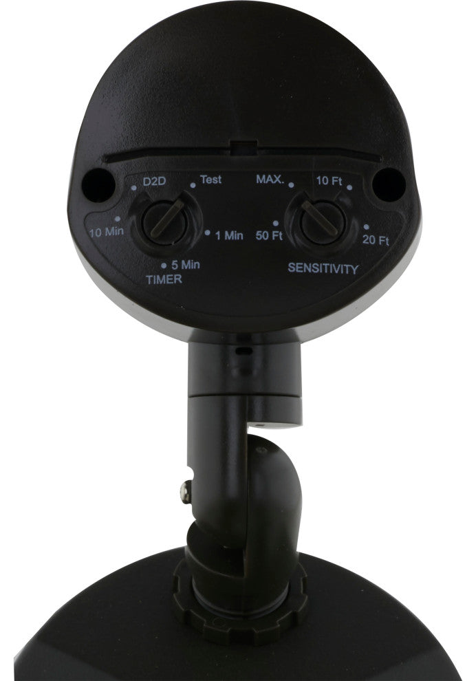 LED Security Light - Dual Head - Motion Sensor Included - Black Finish - 4000K