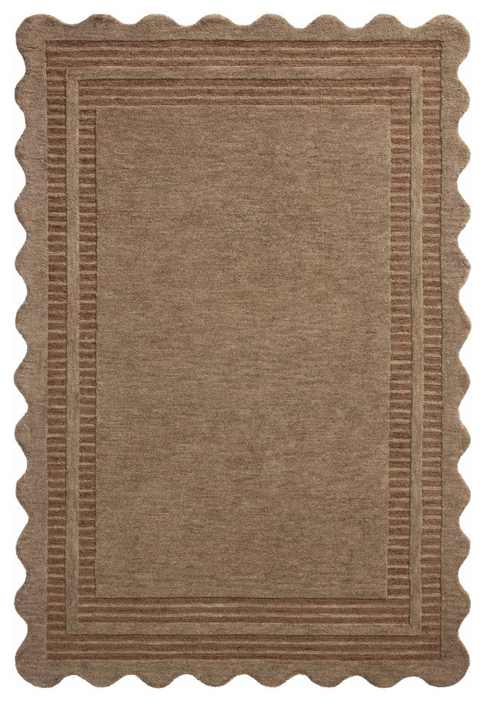 Chris Loves Julia x Loloi Scottie Mocha / Clay 2'-3" x 3'-9" Runner Rug