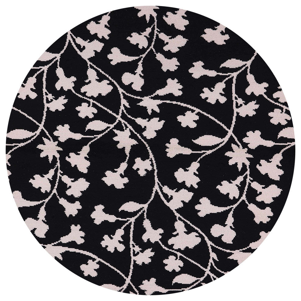 Ahgly Company Indoor Round Mid-Century Modern Area Rugs, 7' Round