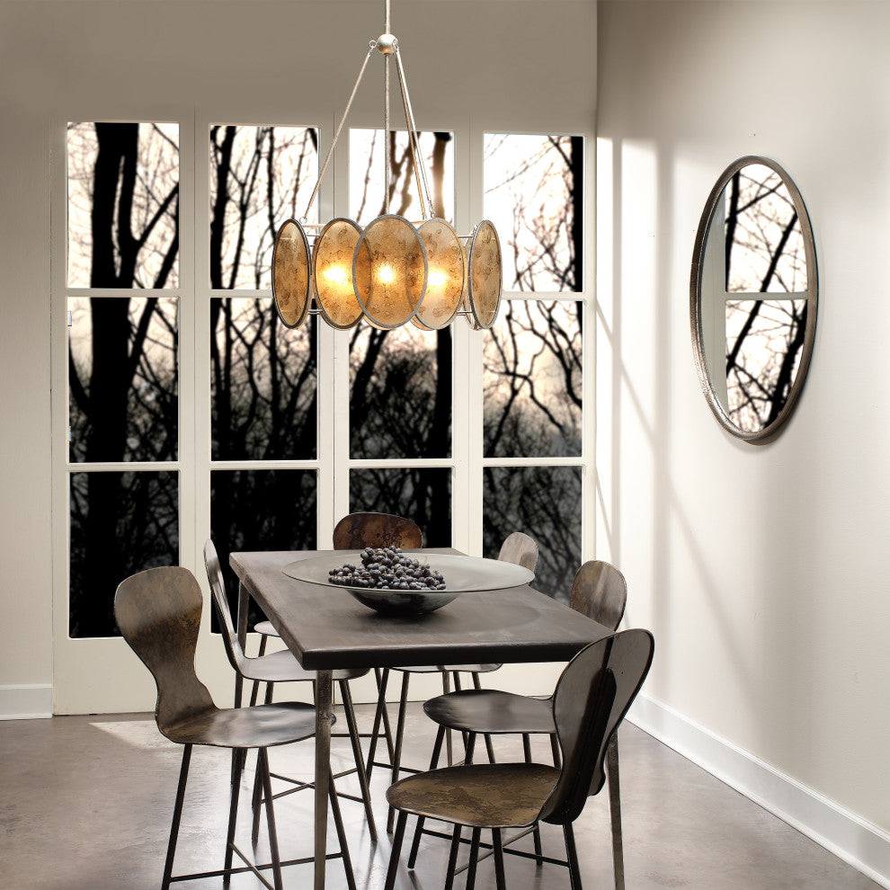 Refined Round Mirror, Black