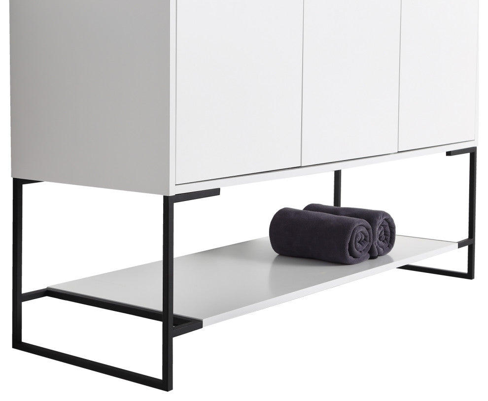 Urbania Vanity Set, White, 48", Single Sink