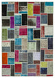 Rug N Carpet - Hand-Knotted Turkish 5' 9" x 8' 0" Vintage Patchwork Area Rug