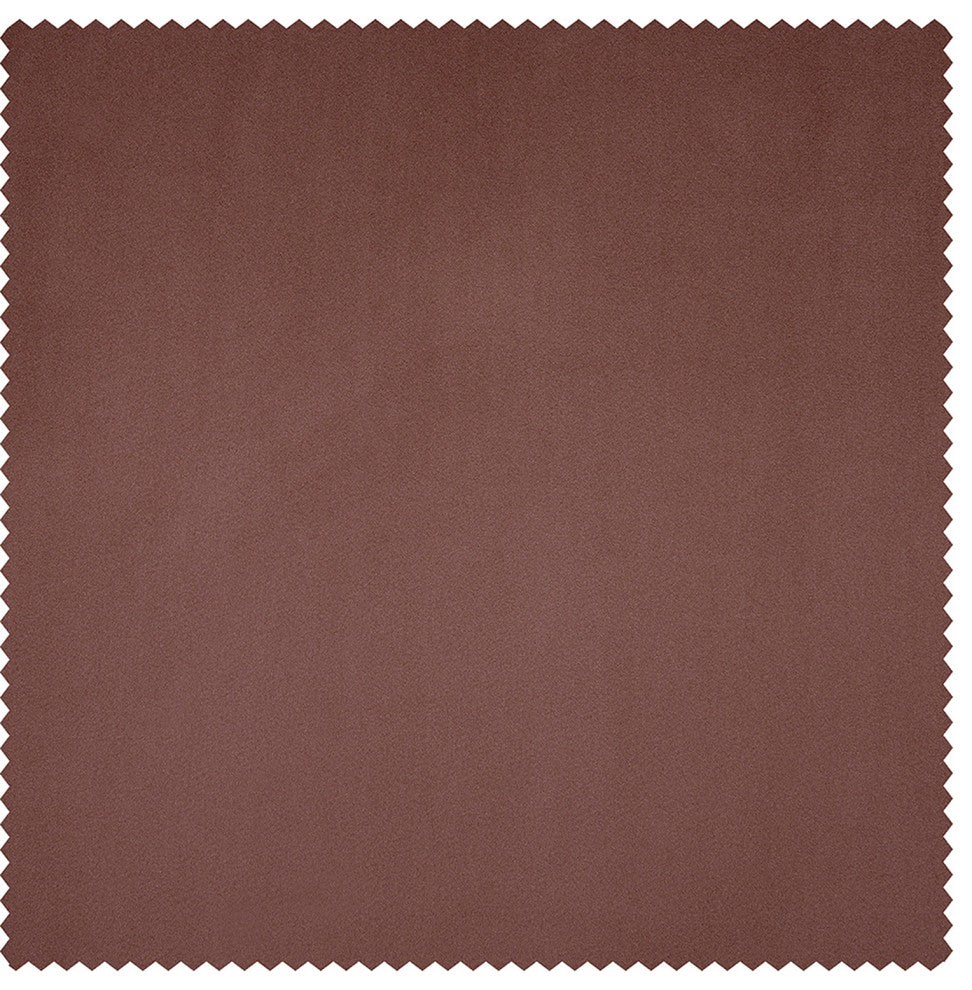 Heritage Plush Velvet Curtain Single Panel, Wild Rose, 50"x96"
