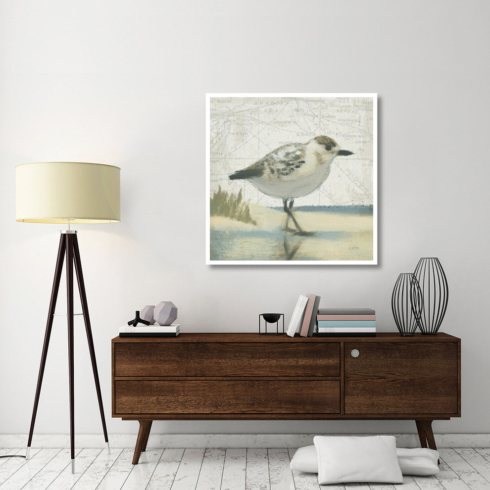 "Beach Bird I" Digital Paper Print by James Wiens, 42"x42"