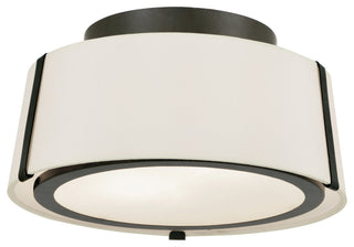 Crystorama Lighting Group FUL-903 Fulton 2 Light 12"W Semi-Flush - Black