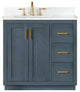 Gazsi 36" Single Bathroom Vanity Set in Charcoal Blue without Mirror