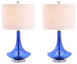 Cecile 25.5" Glass Teardrop Table Lamp, Set of 2