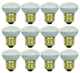 12 Pack Sunlite 40 Watt R14 Reflector, Medium Base, Clear