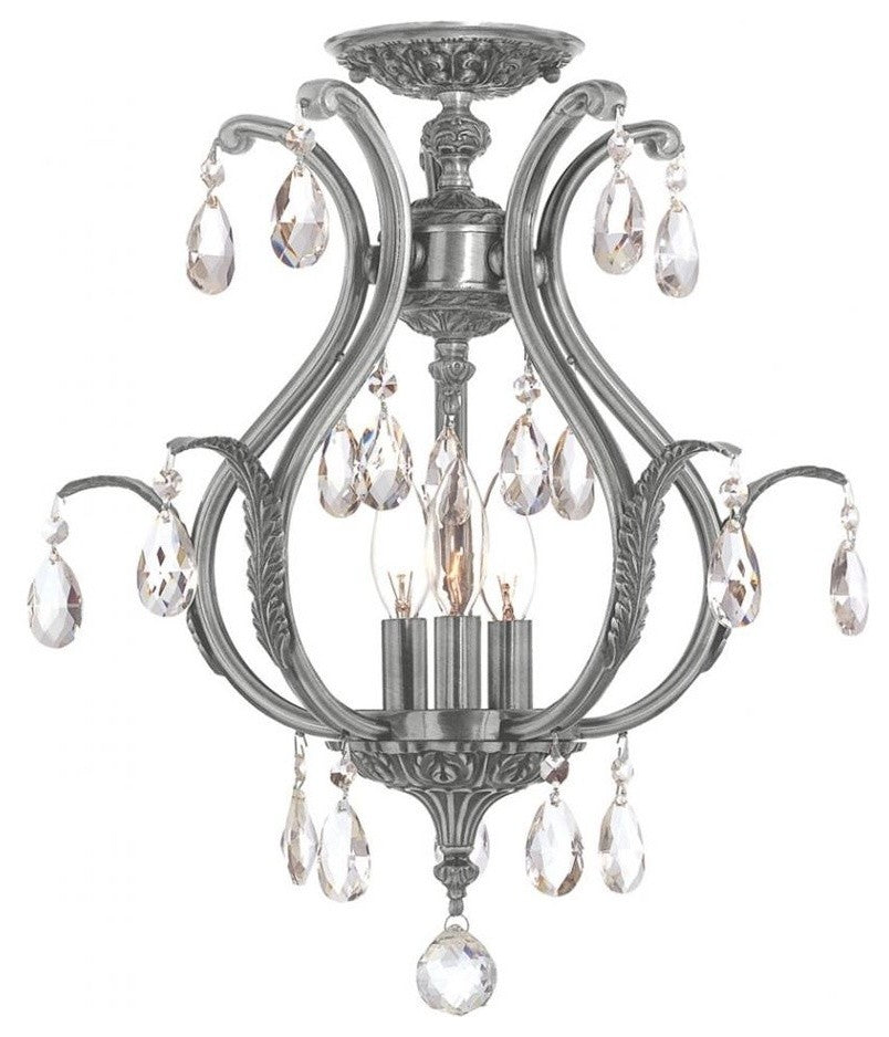 Crystorama Dawson 3-Light Ceiling Mount