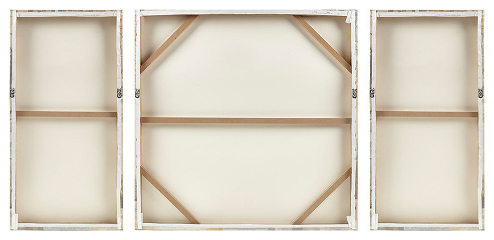 Madison Park 3-Piece Forest Reflections Gel Coated Canvas Set