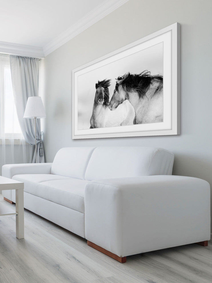 Marmont Hill, "Flowing Manes" Framed Painting Print, 45x30