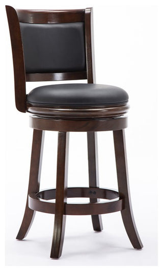 Boraam Augusta Counter Height Swivel Counter Stool in Cappuccino
