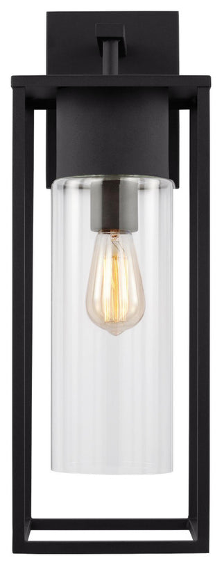 Vado Extra Large One Light Outdoor Wall Lantern, Black