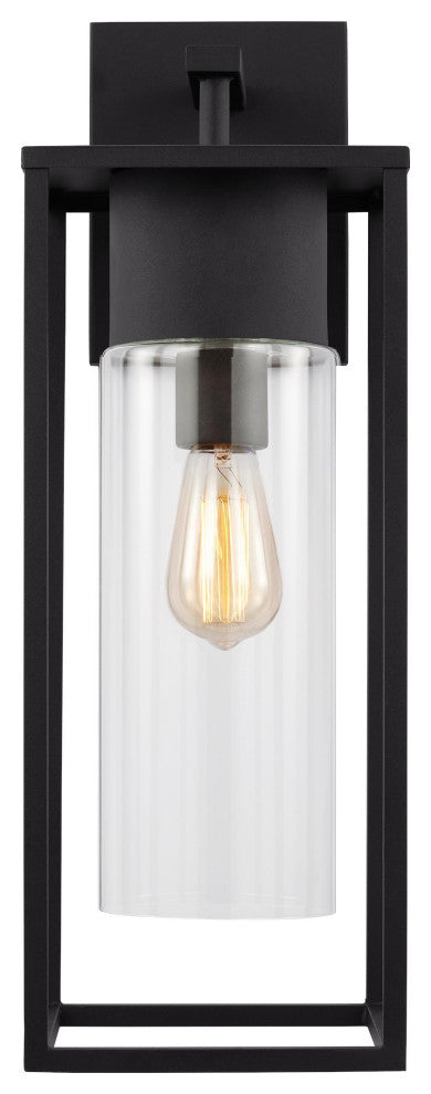 Vado Extra Large One Light Outdoor Wall Lantern, Black