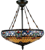 Belle Fleur 4-Light Pendant, Vintage Bronze