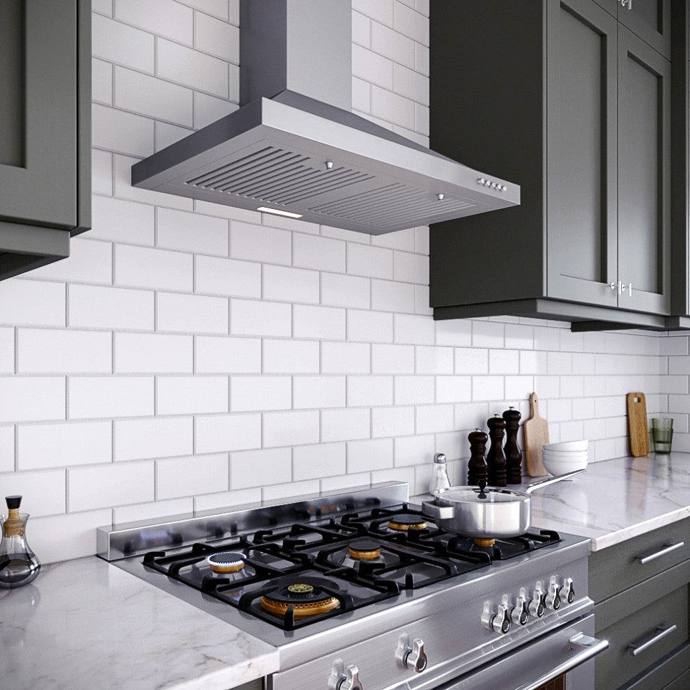 Streamline 30" Giganti Convertible Wall Mount Range Hood, Stainless Steel