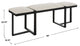 Uttermost Triple Cloud Modern Upholstered Bench