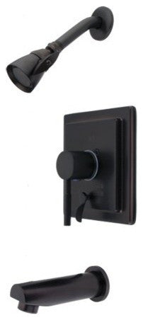 Kingston Brass Sungle-Handle Tub and Shower Faucet, Oil Rubbed Bronze