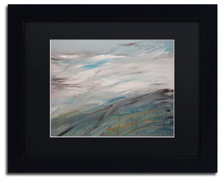 'Sea View' Matted Framed Canvas Art by Hilary Winfield