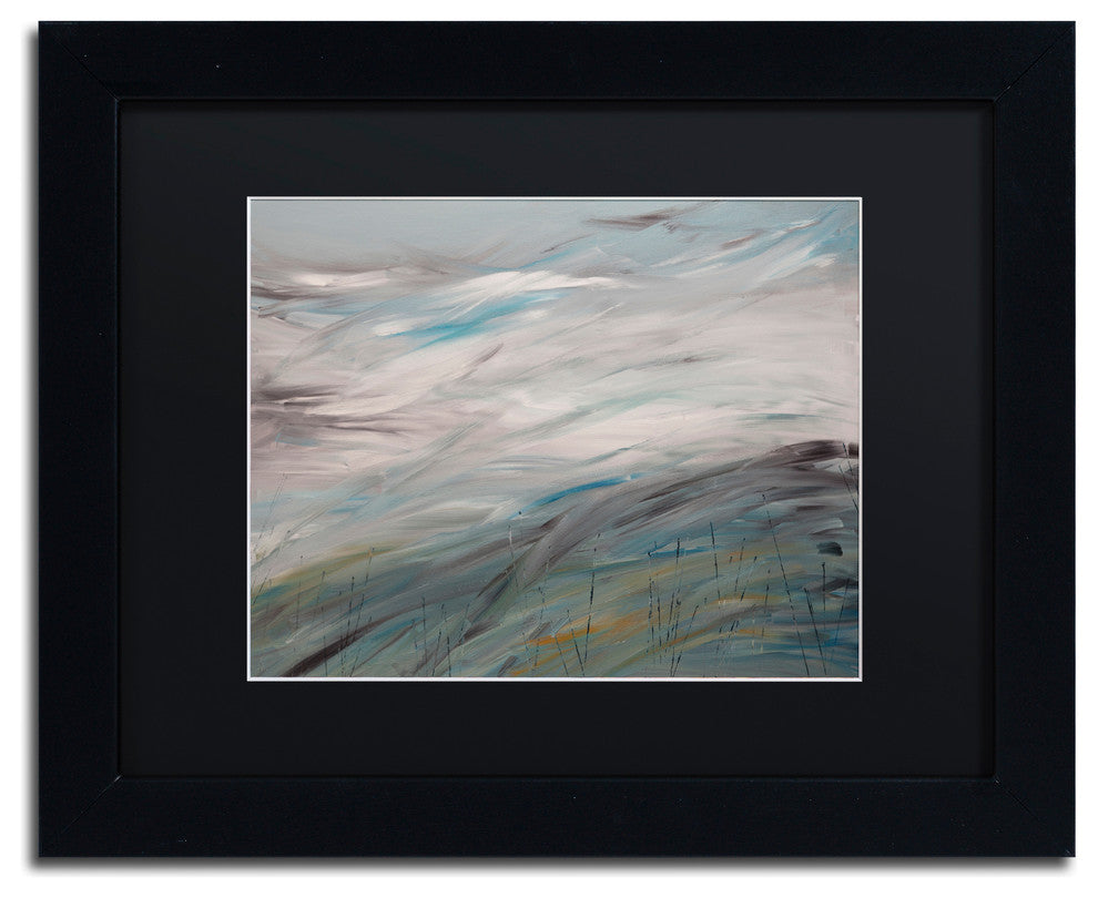 'Sea View' Matted Framed Canvas Art by Hilary Winfield