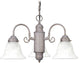 Marti 3-Light Prairie Rock Interior Chandelier