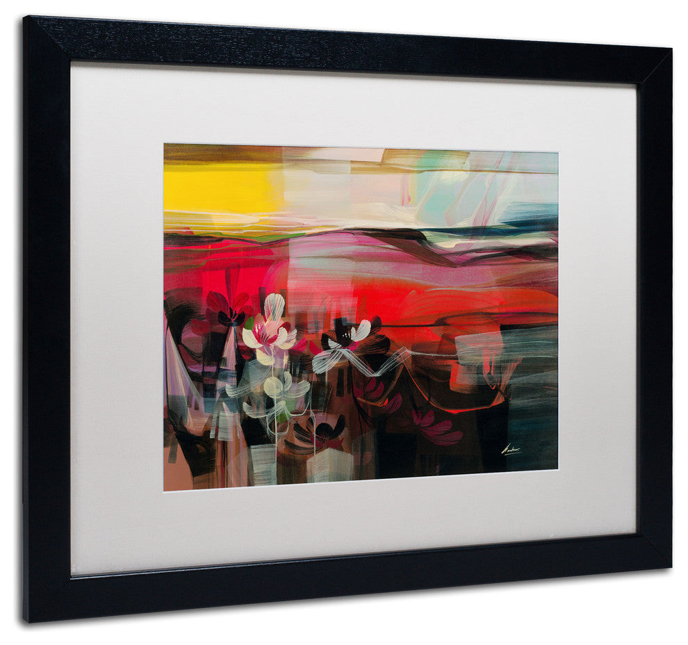''Amhaus II'' Matted Framed Canvas Art by Andrea