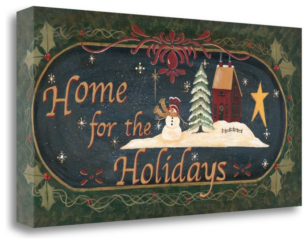 "Home For Holidays" By Jo Moulton, Giclee Print on Gallery Wrap Canvas