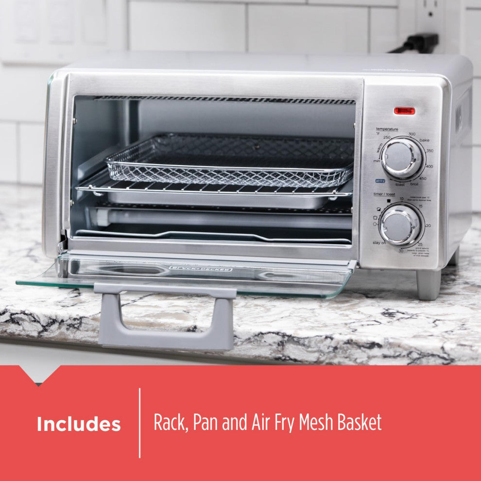Crisp "˜N Bake Air Fry 4-Slice Toaster Oven with Air Fry Technology Without the
