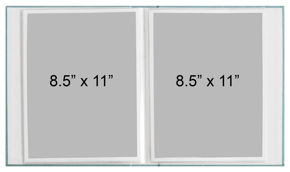 Cydney Set of 4 Fabric Photo Albums, Teal 40 Photos