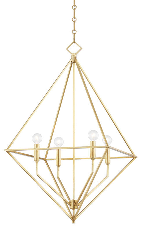 Hudson Valley Haines Four Light Pendant 3129-GL