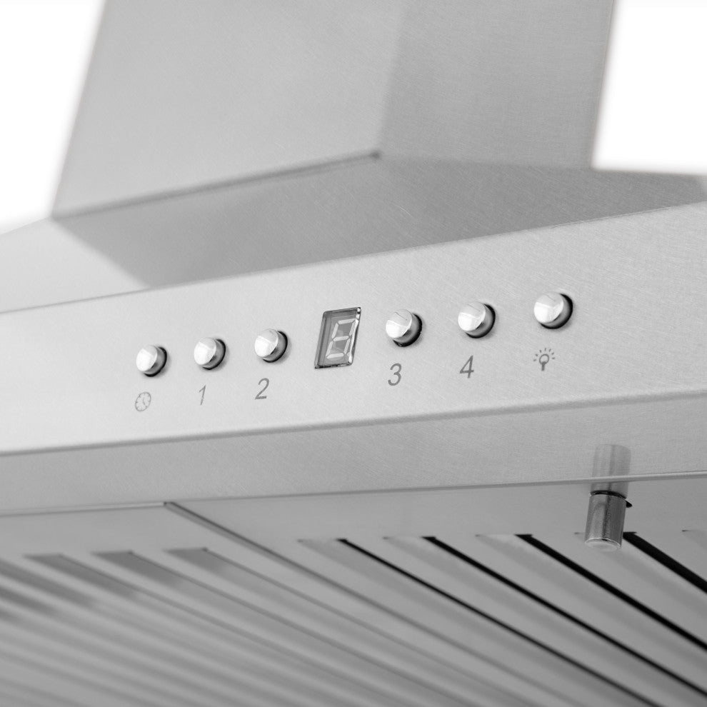 ZLINE 48" Designer Series DuraSnow Stainless Steel Wall Mount Range Hood