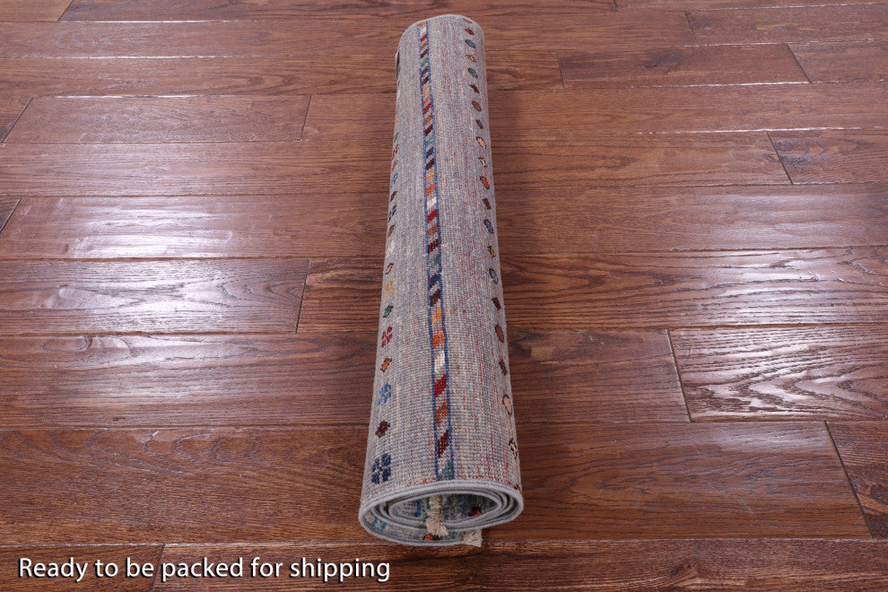 2' 8" X 4' 1" Handmade Khorjin Super Kazak Wool Rug - Q12338