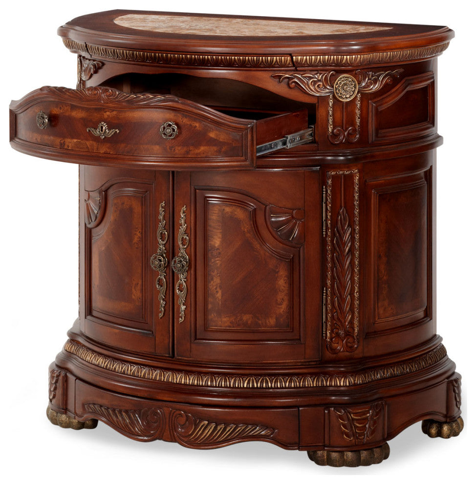 Cortina Bedside Chest, Honey Walnut