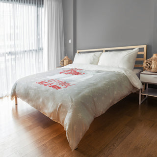 Let It Snow My Deer Queen Brushed Poly Duvet Cover