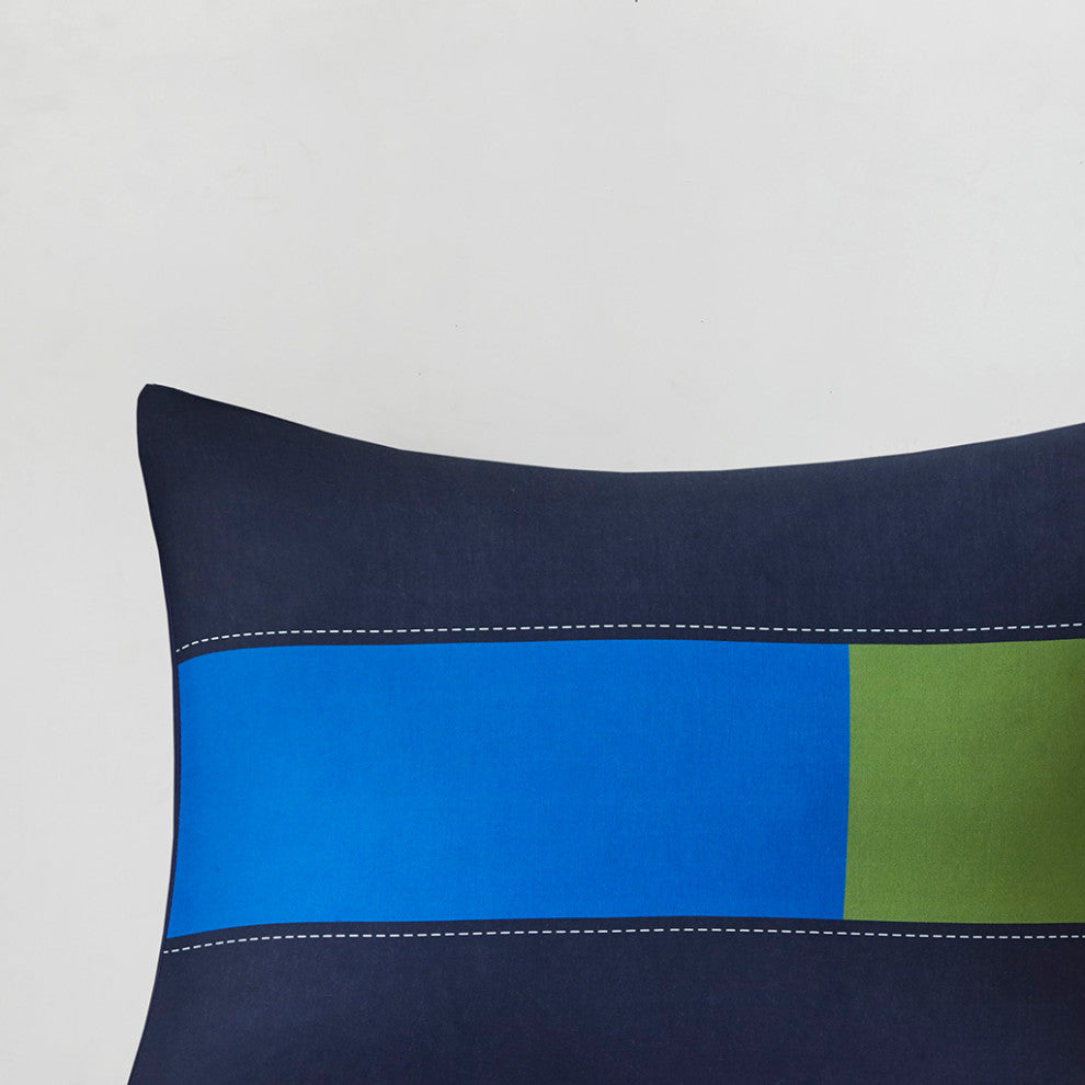 Kids Morris Cool Kid Color Block Comforter Set, Full/Queen