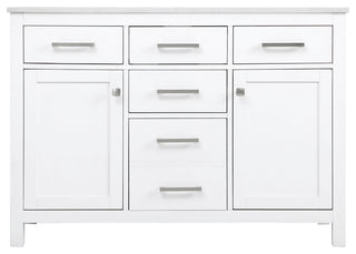 48" Single Bathroom Vanity, White