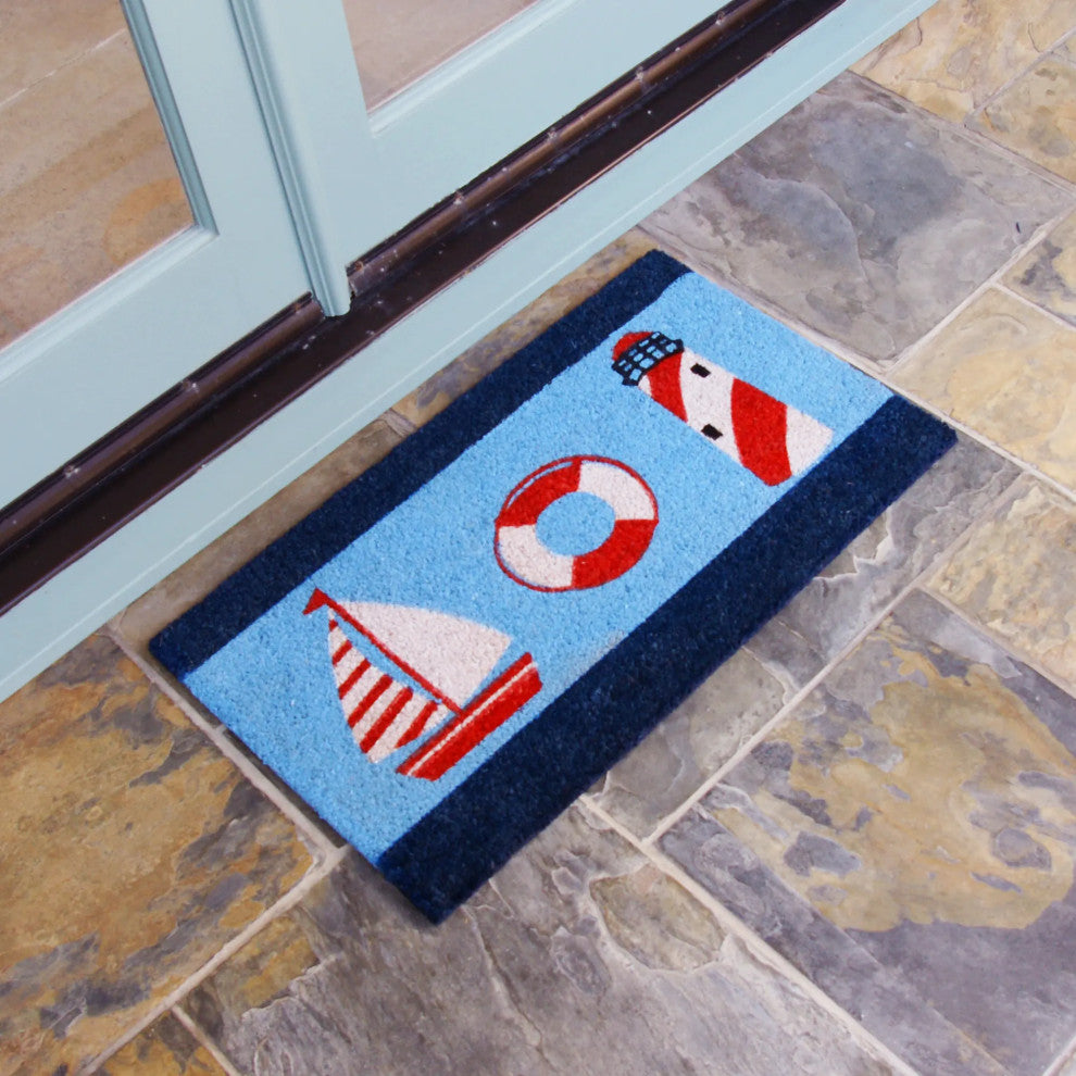 Rubber-Cal Summer "Beach Doormat" Kit 18" x 30" 2 Door Mats