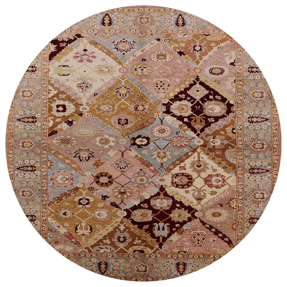 Ahgly Company Indoor Round Mid-Century Modern Area Rugs, 5' Round