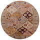 Ahgly Company Indoor Round Mid-Century Modern Area Rugs, 5' Round