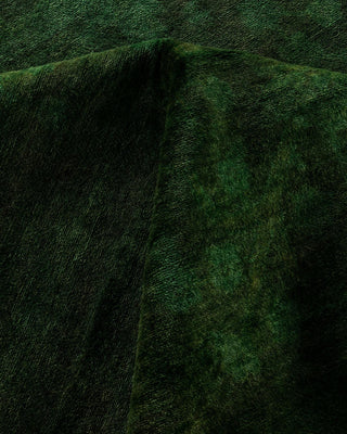 Overdyed, One-of-a-Kind Hand-Knotted Area Rug Green, 11'10"x18'0"