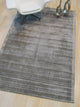 Handwoven Viscose Silver Contemporary Solid Milano Rug, 8'9x11'9